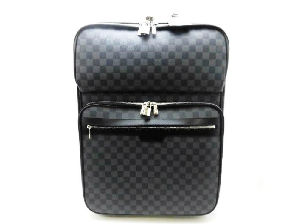 LOUIS VUITTON Pegase Carry on Bag Travel Damier Graphite Black